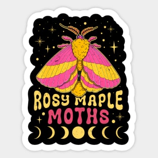 Moth maple insect lamp lepidopterist collector wildlife Sticker